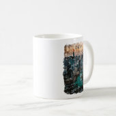 Dubai UAE Watercolor Skyline Kaffeetasse (VorderseiteRechts)