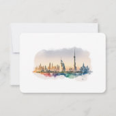 Dubai UAWG Wedding Insert Destination UAE Einladung (Rückseite)