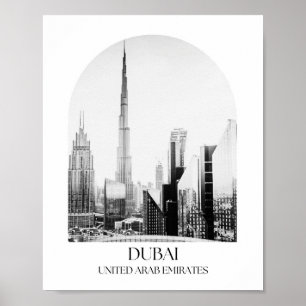 Dubai United Arab Emirates Arch Foto Print Poster