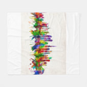 Dubai United Arab Emirates Skyline Fleecedecke (Vorderseite (Horizontal))