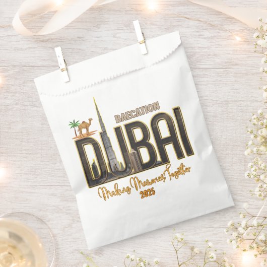 Dubai Urlaub Capture the Magic Your Adventure Geschenktütchen (Ausgeschnitten)