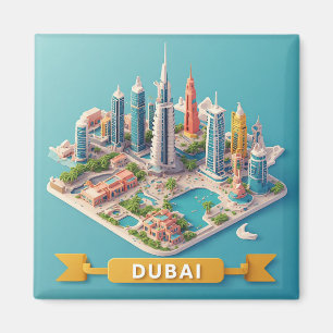 🧲 Dubai-Urlaubserinnerung aus den VAE 🌴 Magnet