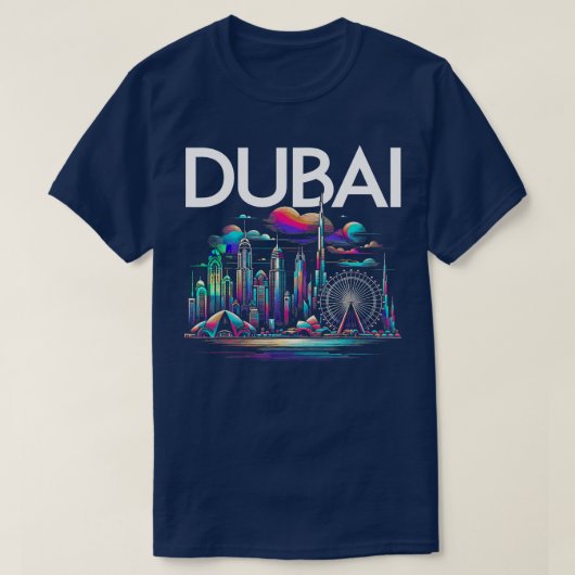 Dubai Vacation Souvenirs Geschenke für Männer Frau T-Shirt (Design vorne)