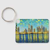 Dubai, VAE auf einem Schlüsselring Schlüsselanhänger (Rückseite)