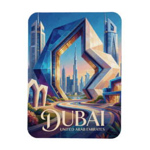 Dubai VAE Burj Khalifa Moderne Skyline Reise  Magnet