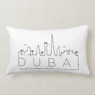 Dubai, VAE Skyline Lumbar Pillow Lendenkissen