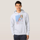 Dubai VAE Stadtplan Hoodie (Vorne ganz)