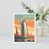 Dubai, VAE, Wolkenkratzer Reisen Vintag Postkarte (Stehend Vorderseite)