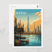 Dubai Vereinigte Arabische Emirate Bekannter Reise Postkarte (Vorne/Hinten)