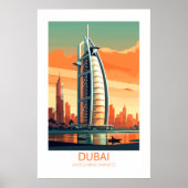 Dubai Vereinigte Arabische Emirate Berühmte Reisez Poster (Vorne)