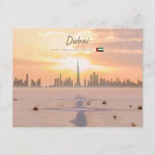 Dubai, Vereinigte Arabische Emirate - Burj Khalifa Postkarte