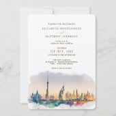 Dubai Vereinigte Arabische Emirate Hochzeit in Url Einladung (Vorderseite)