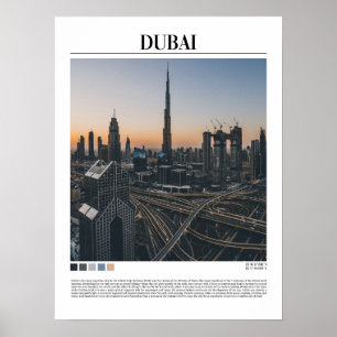 Dubai - Vereinigte Arabische Emirate Minimalistisc Poster