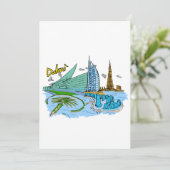 Dubai - Vereinigte Arabische Emirate.png Einladung (Stehend Vorderseite)