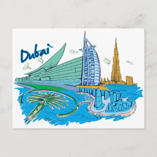 Dubai, Vereinigte Arabische Emirate Postkarte