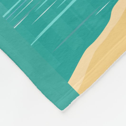 Dubai Vereinigte Arabische Emirate Retro Travel Ar Fleecedecke (Ecke)