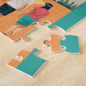 Dubai Vereinigte Arabische Emirate Retro Travel Ar Puzzle (Seite)