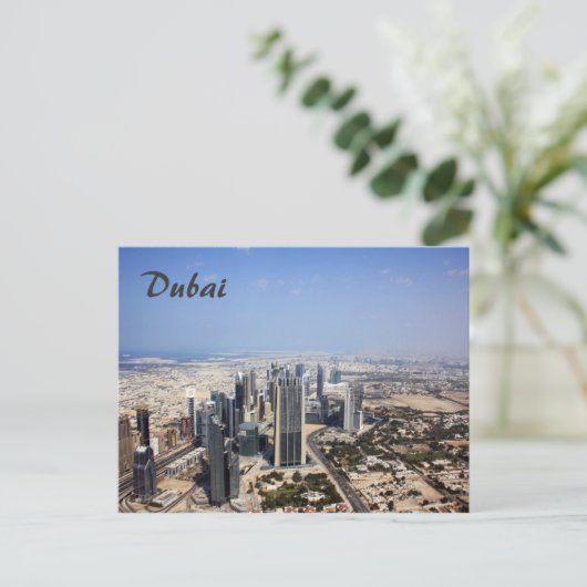 Dubai View Postcard Postkarte (Stehend Vorderseite)