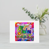 Dubai Vista Express Postcard Folien Feiertagspostkarte (Stehend vorne)