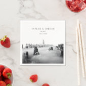 Dubai Wedding Custom Foto Cocktail Napkins Serviette (Beispiel)