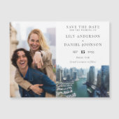 Dubai Wedding Photo Save The Date Magneteinladung (Vorderseite)