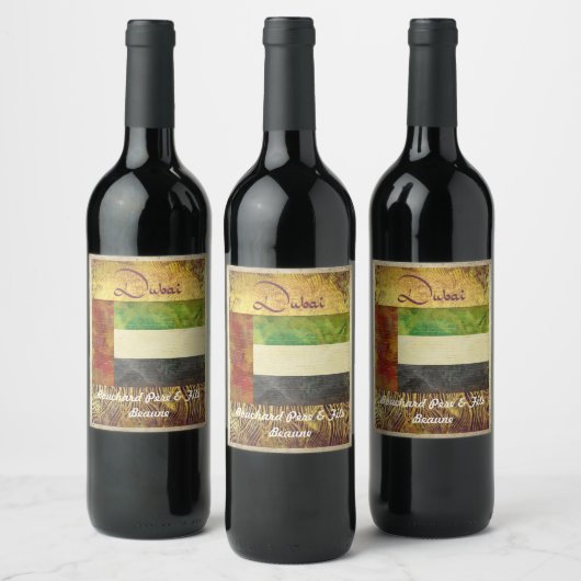 Dubai Wine Label Weinetikett (Flaschen)