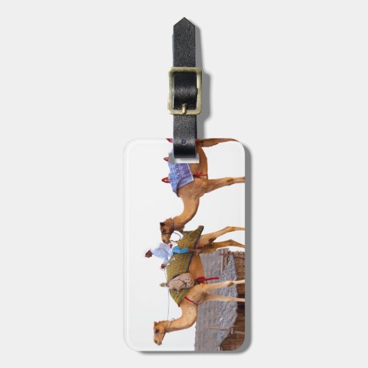 Dubai-Wüste Gepäckanhänger (Vorderseite vertikal)