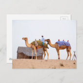 Dubai-Wüste Postkarte (Vorne/Hinten)