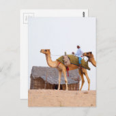 Dubai-Wüste Postkarte (Vorne/Hinten)