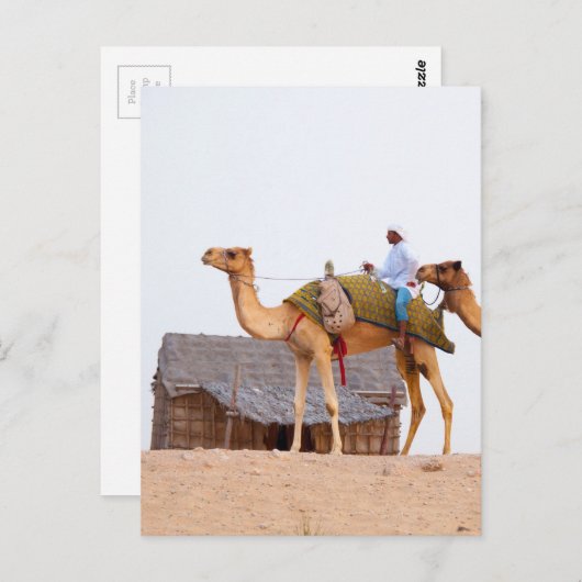 Dubai-Wüste Postkarte (Vorne/Hinten)