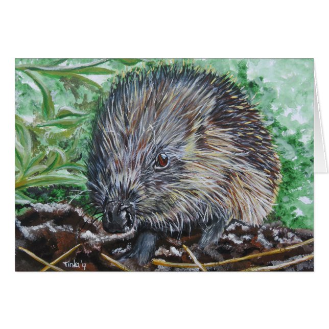 Dubbele kaart Egel. (Vorderseite (Horizontal))