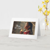 Dubbele kerst wenskaart karte (Gelbe Blume)