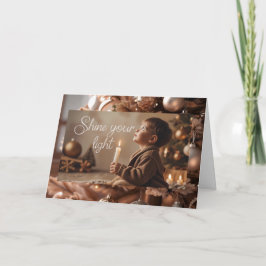 Dubbele kerst wenskaart karte