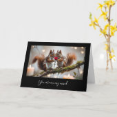 Dubbele Valentijn dieren wenskaart  Karte (Gelbe Blume)