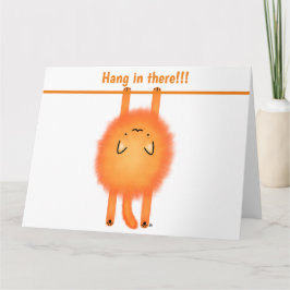 Dubbele wenskaart hang in there! Poes Karte