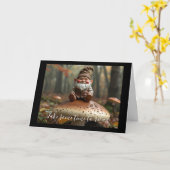 Dubbele wenskaart kabouter karte (Gelbe Blume)