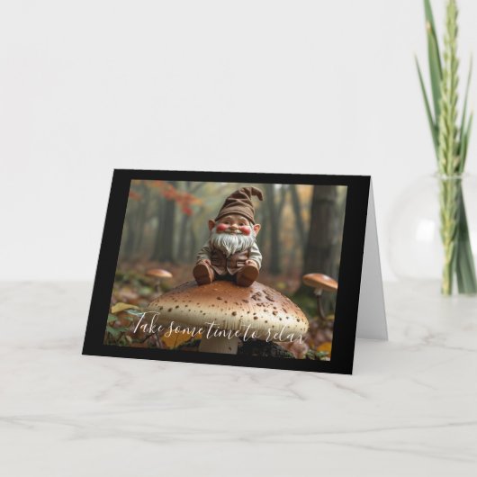 Dubbele wenskaart kabouter karte (Vorderseite)