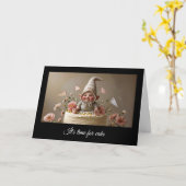 Dubbele wenskaart karte (Gelbe Blume)