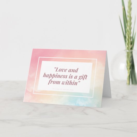 Dubbele wenskaart karte (Vorderseite)