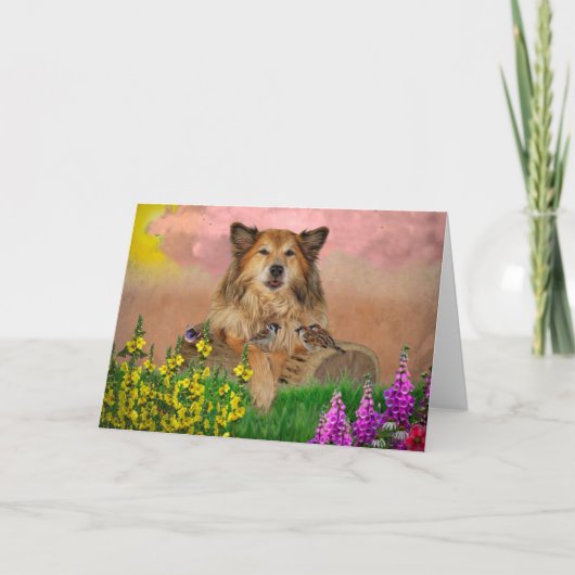 Dubbele wenskaart karte (Vorderseite)