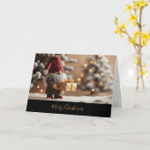 Dubbele wenskaart karte (Gelbe Blume)