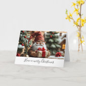 Dubbele wenskaart karte (Gelbe Blume)