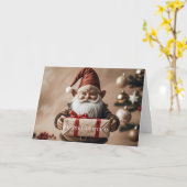 Dubbele wenskaart kerst karte (Gelbe Blume)