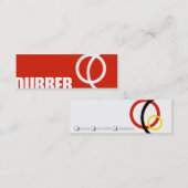 Dubber Telefonkarte Telefonnummerkarte (Vorne/Hinten)