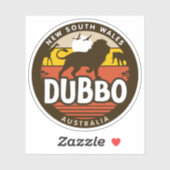Dubbo, NSW Australia-Aufkleber Aufkleber (Blatt)