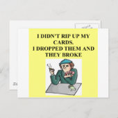 Dublettenspieler Postkarte (Vorne/Hinten)