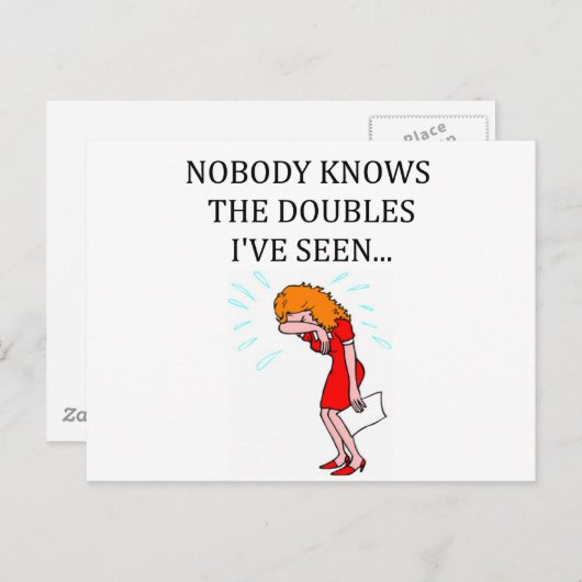 Dublettenspieler Postkarte (Vorne/Hinten)