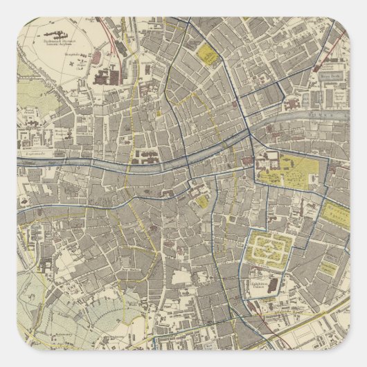 Dublin 2 quadratischer aufkleber (Vorderseite)