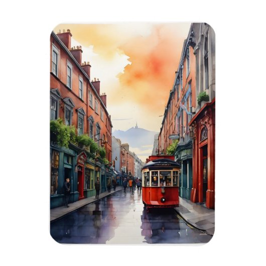 Dublin Aqucolor Art Magnet (Vertikal)