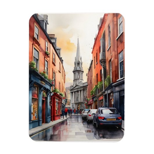 Dublin Aqucolor Art Magnet (Vertikal)